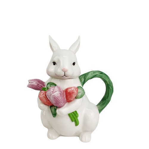 Rabbit with Tulips Teapot