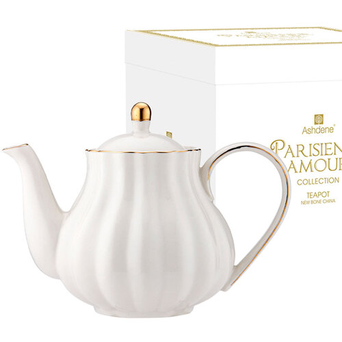 Ashdene Parisienne Amour White Teapot