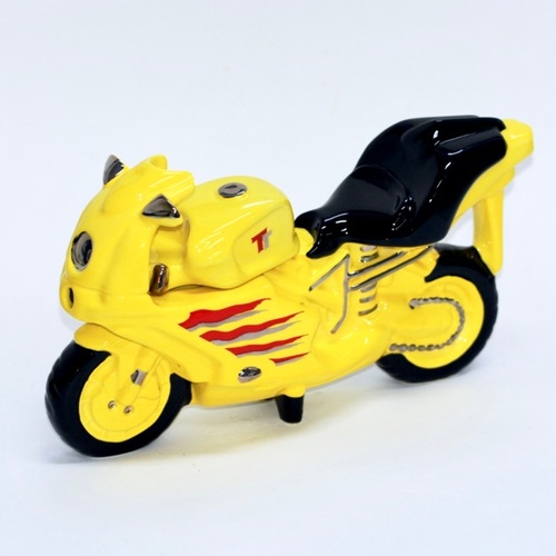 The Teapottery - Motor Bike Yellow Teapot