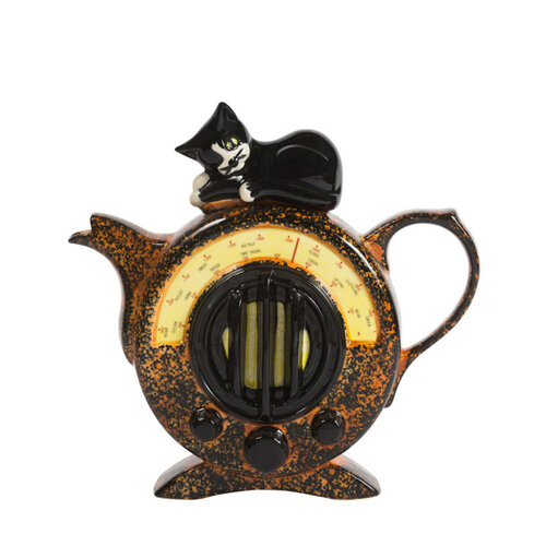 The Teapottery - Cat Radio Teapot