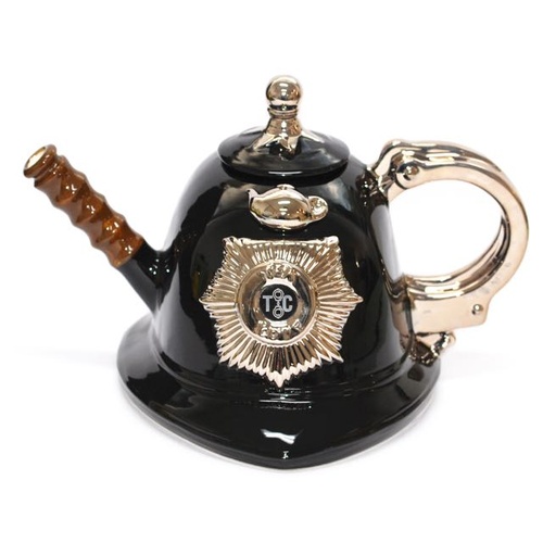 Police Helmet Teapot
