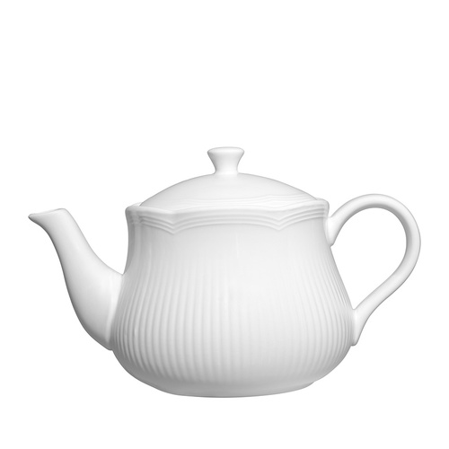 MW White Basics - Rococo Teapot