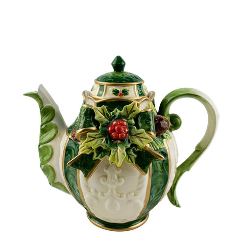 Emerald Holiday Teapot