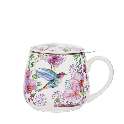 Birds & Blooms 3 piece infuser Mug