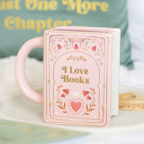I love Books Shaped Mug