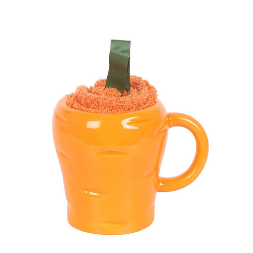 Carrot Shaped Mug & Socks