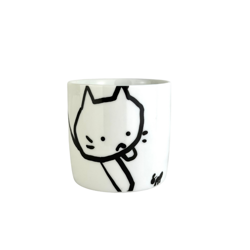 Black & White Cat Cup