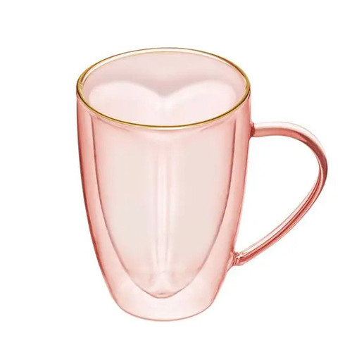 Amour Heart Glass Mug