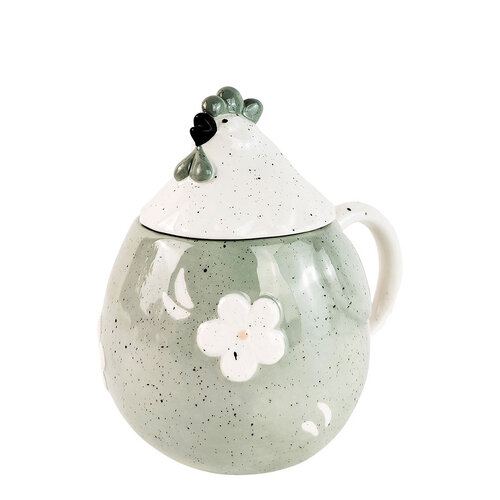 Country Chicken Mug with lid