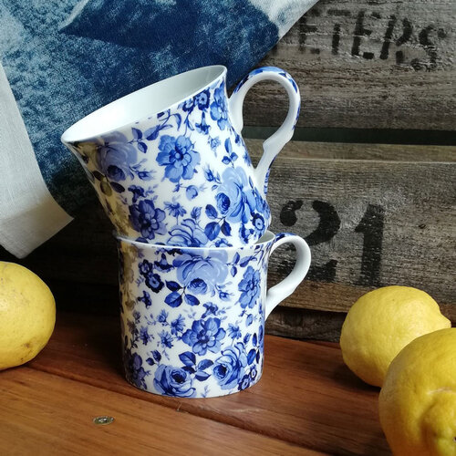 Princess Mug set 4 Blue Chatsworth