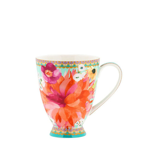Dahlia Daze Footed Mug