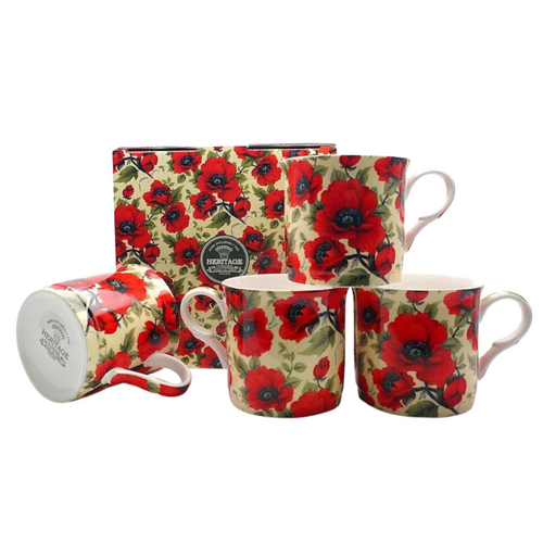 Poppy Set of 4 Mug
