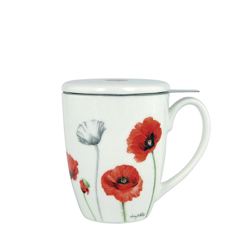 Ashdene 3 piece Infuser Mug Poppies Collection