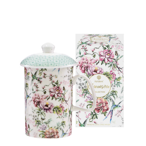 Chinoiserie 3 Piece Infuser Mug