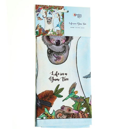Life in a Gum Tree Tea Towel