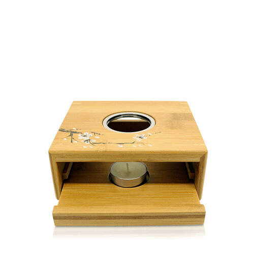 Bamboo Warmer with Candle