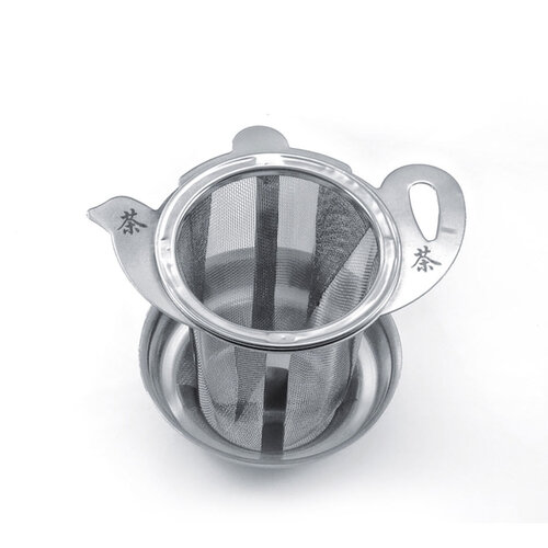 Teapot shape infuser with drip tray