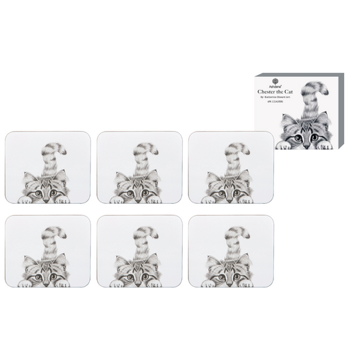 Chester the Cat 6 Pack Coaster Set
