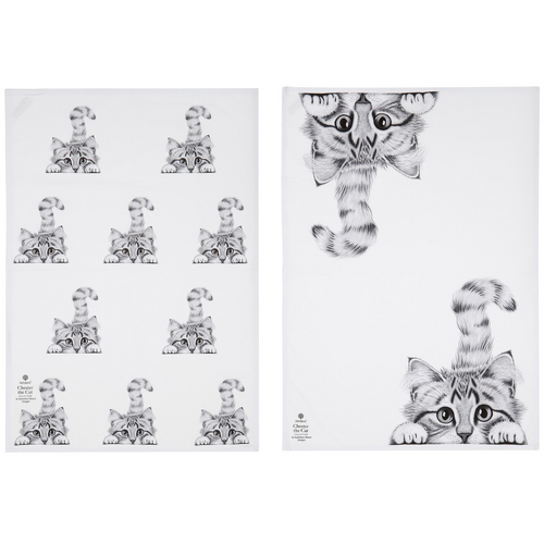 Chester the Cat 2 Pack Tea Towel