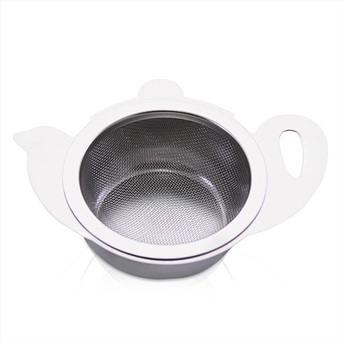Strainer Teapot Shape with Drip Bowl