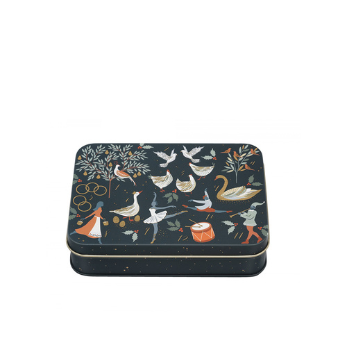 12 days of Christmas Small Rectangle Tin