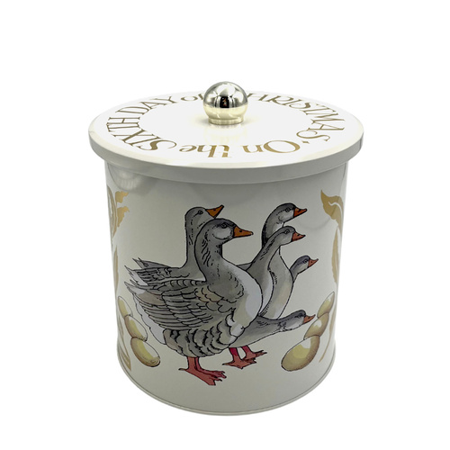 Six Geese A Laying Biscuit Barrel