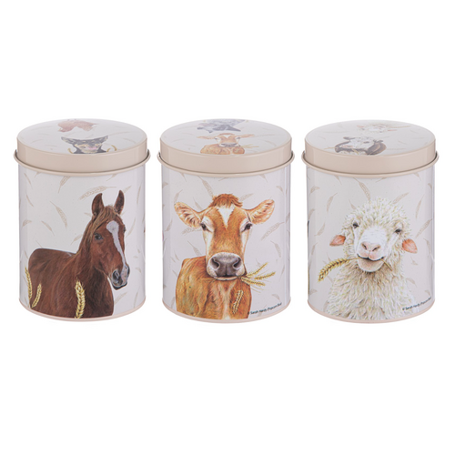 Farmyard Faces Canister