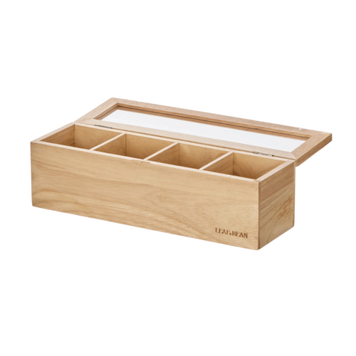 Tea Box Natural Wood