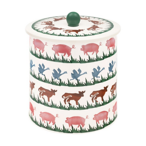 Farm Animals Biscuit Barrel