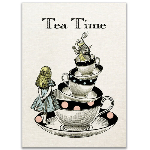 Alice Tea Time Tea Towel