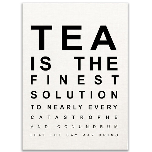 Tea Eye Test Tea Towel