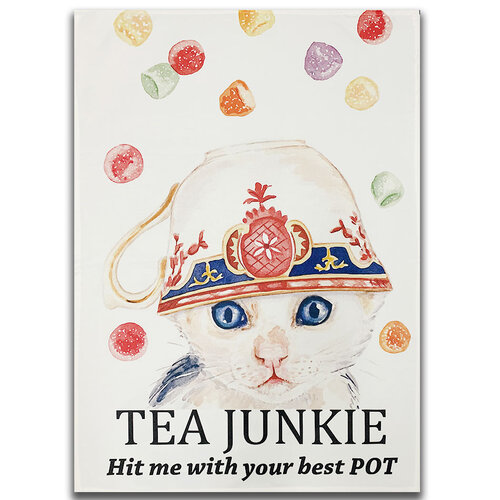 Tea Junkie Tea Towel