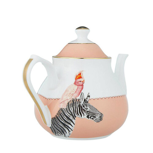 Zebra Parrot Teapot