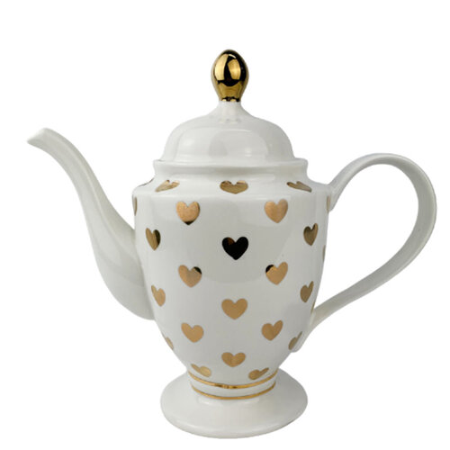 Polka Dot Heart Teapot