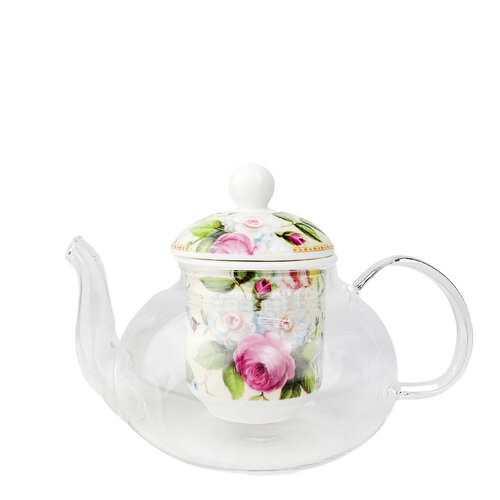 Glass Teapot with Ceramic Infuser
