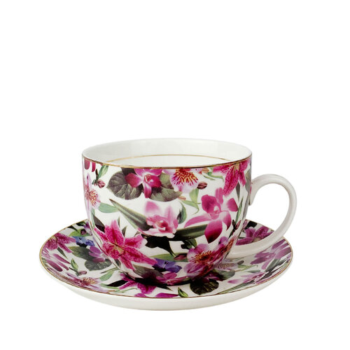 Lily Rainbow Breakfast Cup & Saucer