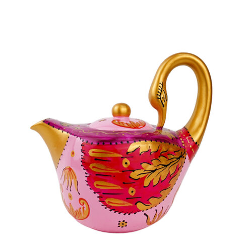 Pink Swan Teapot