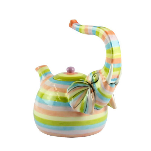 Coloured Elephant Teapot