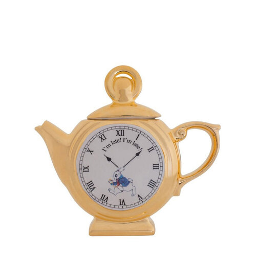 Alice White Rabbit Pocket Watch Teapot