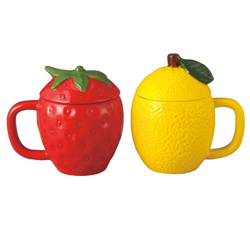 Strawberry & Lemon Pair Mugs