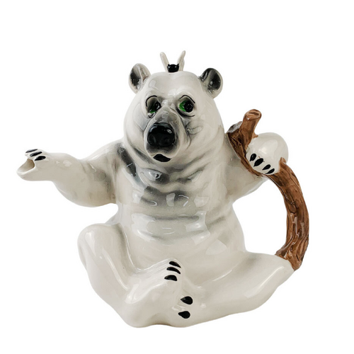 Novelty Teapot Bear White