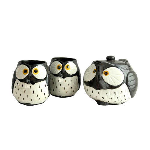 Owl 3 Piece Tea Set