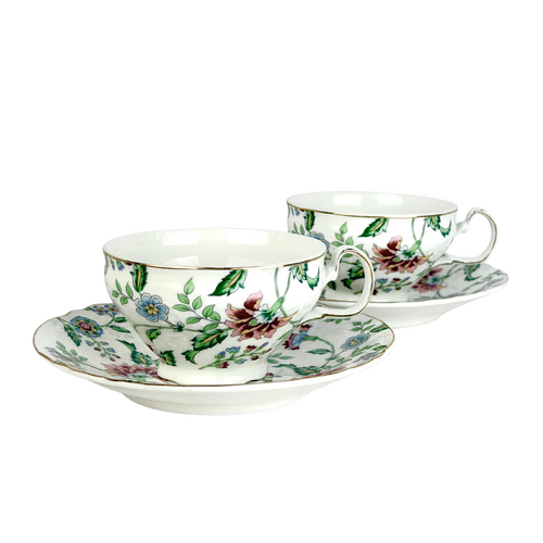 Floral Botanical Cup + Saucer